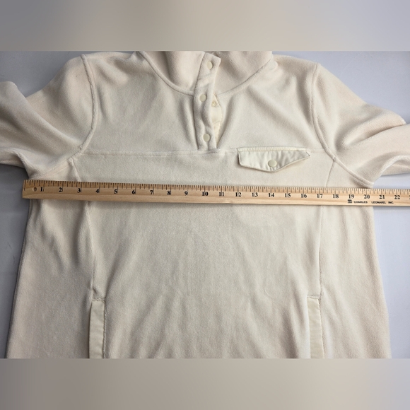 32 Degrees M Midweight Snap Arctic Fleece White Winter Cozy Soft Holiday Cd-2651 - Picture 14 of 16